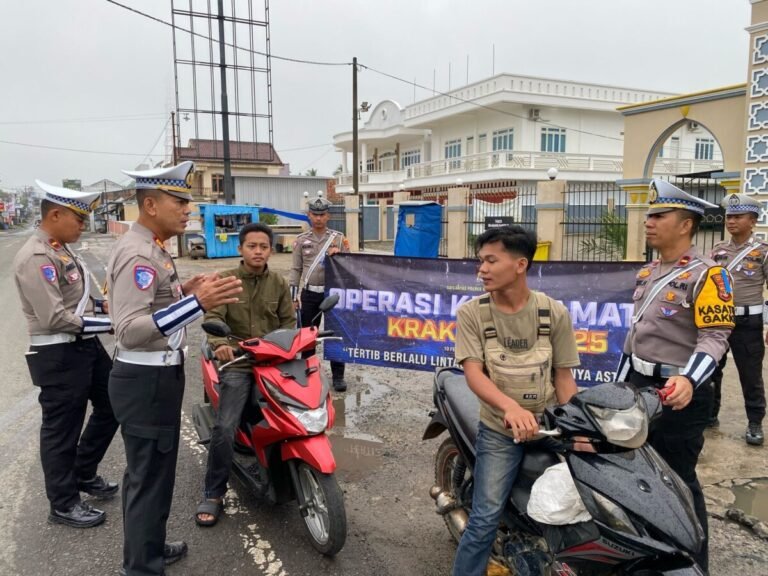 Operasi Keselamatan Krakatau 2025 Berakhir, Polres Way Kanan Tegur Ribuan Pengendara Langgar Lalu Lintas