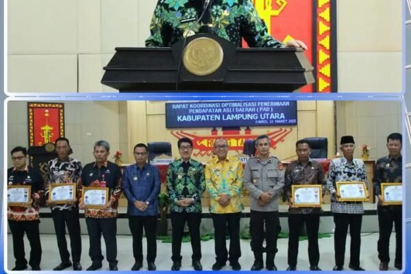 BUPATI LAMPUNG UTARA PIMPIN RAPAT KOORDINASI OPTIMALISASI PENDAPATAN(PAD)