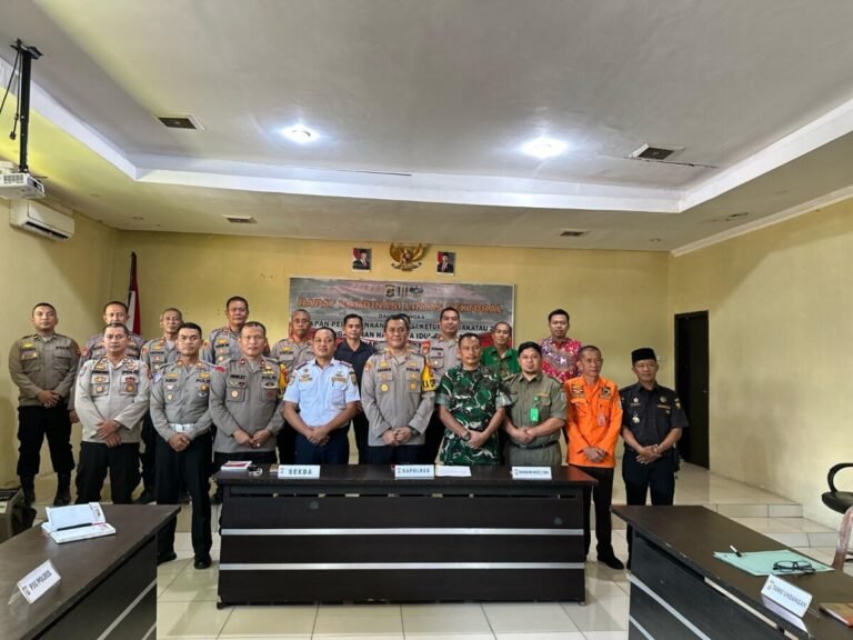 Polres Way Kanan Gelar Rakor Lintas Sektoral Pam Hari Raya Idul Fitri 1446 H