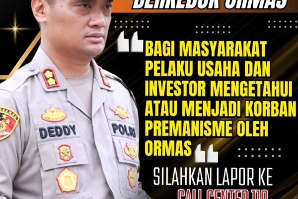 Polres Lampung Utara Akan Menindak Tegas Premanisme Berkedok Ormas Yang Mengganggu Pelaku Usaha dan Investor