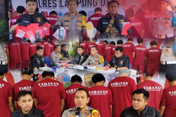Ops Cempaka Krakatau 2025, Polres Lampung Utara Ungkap 7 Kasus 3C dan 1 Kasus Narkoba Dengan Mengamankan 10 Pelaku