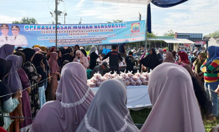 Pasar Murah Pemkab Lampung Selatan Berlanjut di Kecamatan Way Panji