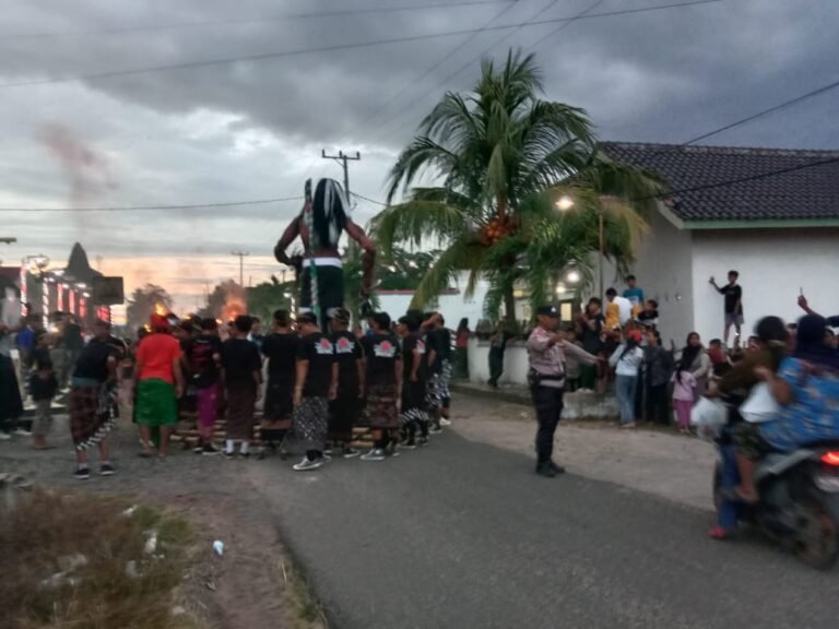 Polsek Bumi Agung Pam Ogoh -Ogoh Ajak Warga Jauhi Aksi Premanisme
