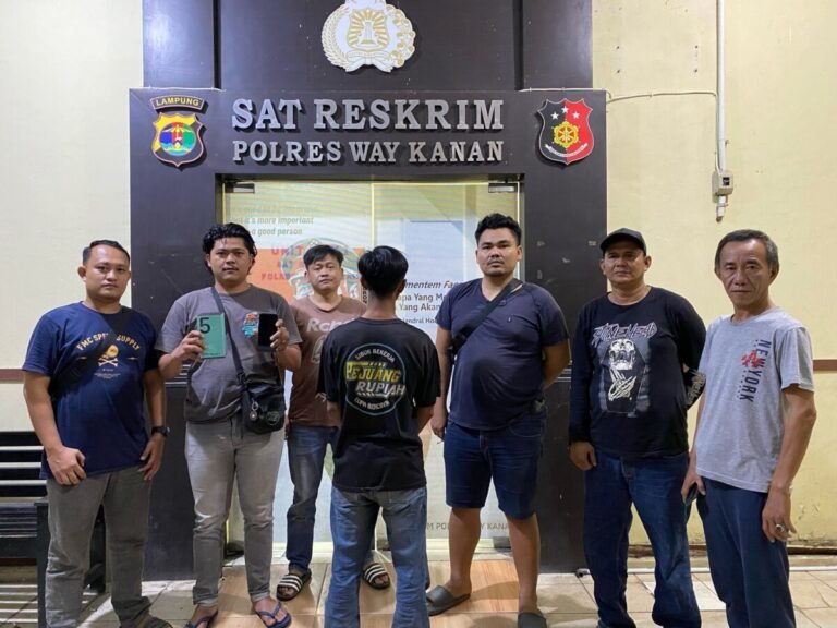 Polres Way Kanan Ringkus Diduga Pelaku Curat HP di Gunung Katun