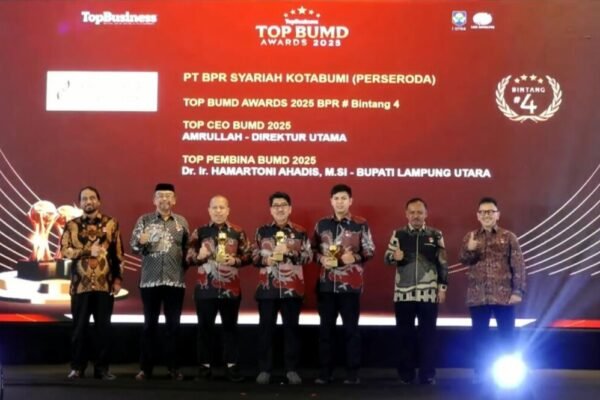 Pemerintah Kabupaten Lampung Utara Apresiasi Prestasi PT BPR Syariah Kotabumi Raih Penghargaan di 7th TOP Digital Corporate Brand Award 2025