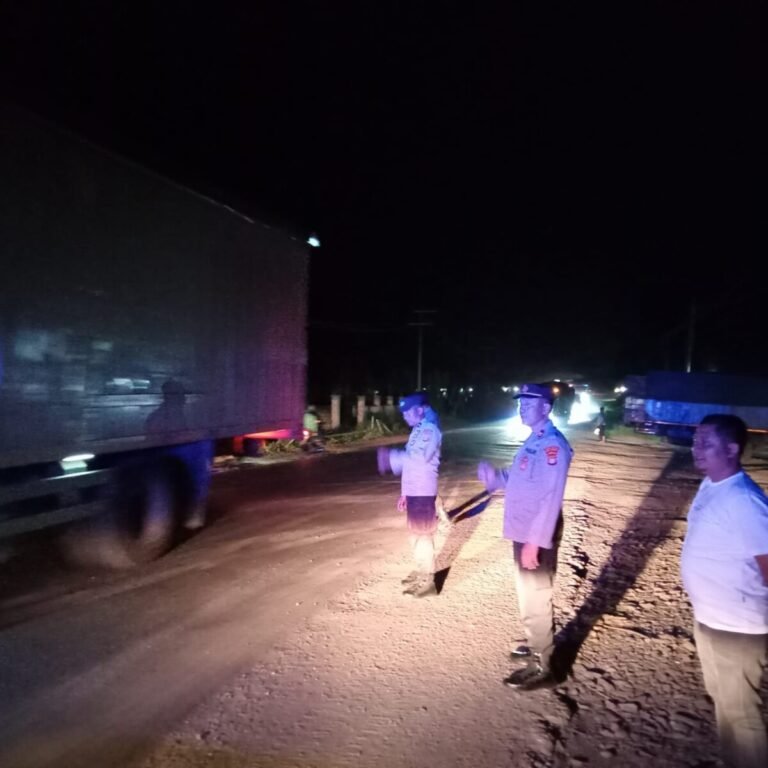 Tingkatkan Patroli KRYD, Kapolsek Jamin Rasa Aman Sopir Angkutan di Jalinsum Way Tuba