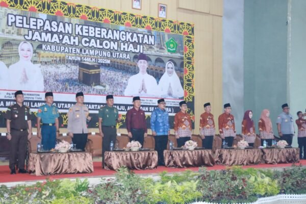 Kapolres Lampung Utara Hadiri Pelepasan Keberangkatan Jama’ah Calon Haji Tahun 1446 H/2025 M