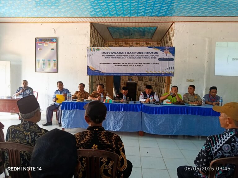 Percepat Pembentukan Koperasi, Sembilan Kampung Di Kecamatan Negeri Agung Gelar Muskamsus