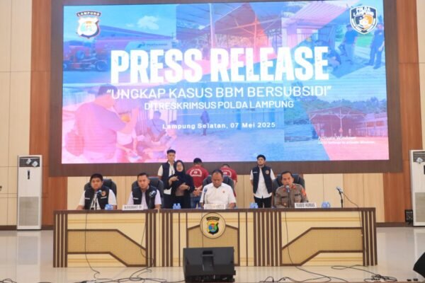 Kasus Pencampuran Bahan Bakar Minyak Pertalite, 2 Tersangka Diamankan POLDA LAMPUNG