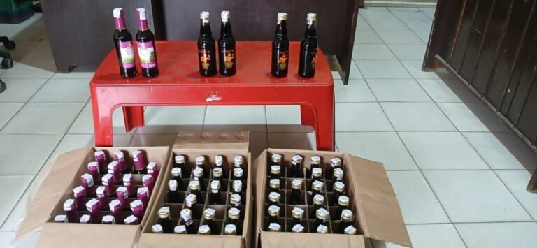 Ops Pekat Krakatau 2025, Polsek Baradatu Amankan Puluhan Miras Saat Razia di Tiuh Balak Baradatu
