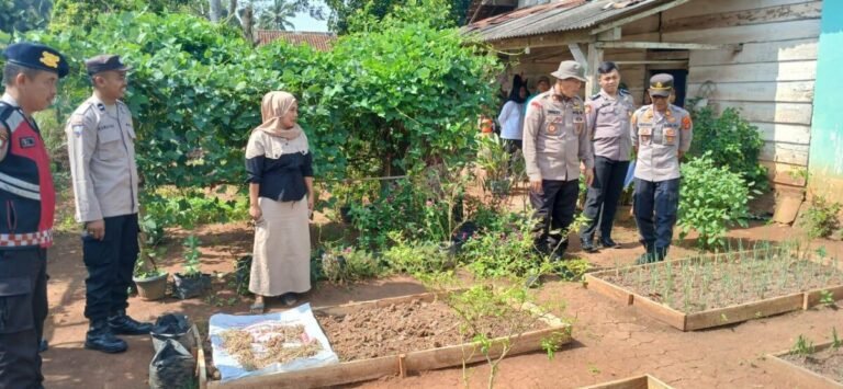 Jelang Hari Bhayangkara Ke 79, Polsek Jajaran Polres Way Kanan Gelar Lomba Pekarangan Pangan Bergizi (P2B)