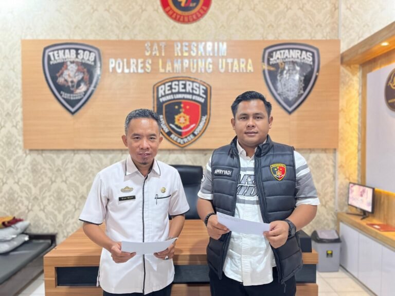 Polres Lampung Utara bersama Dinkes Lampung Utara Ungkap Hasil Lab Dari Sample Makanan  di Uji Labkesda Provinsi Lampung terkait dugaan Keracunan Massal di Kelurahan Tanjung Senang