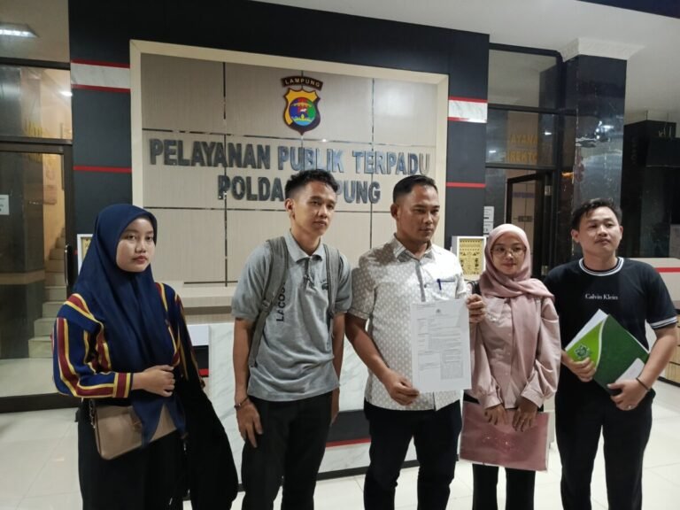 Dampingi Korban, LBH Ansor Lampung Laporkan Karang Indah Mall ke Polda.