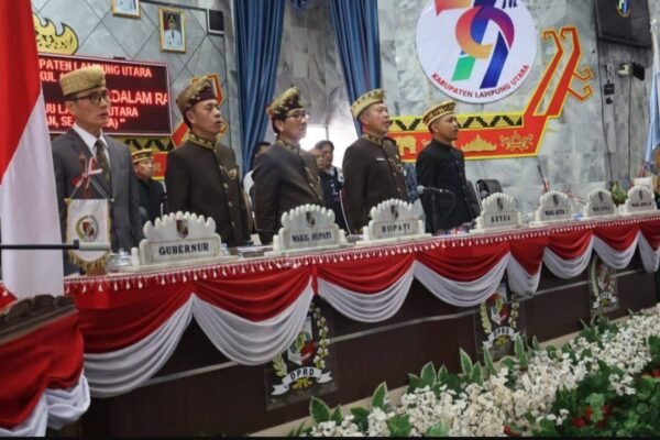 RAPAT PARIPURNA ISTIMEWA DPRD LAMPUNG UTARA DALAM RANGKA HUT KE-79, KABUPATEN LAMPUNG UTARA