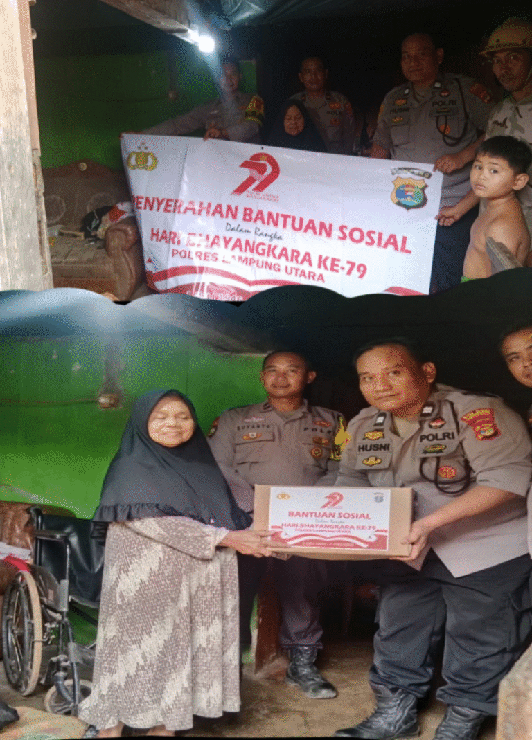 ANGGOTA POLSEK ABUNG BARAT SERAHKAN BANTUAN DALAM RANGKA HARI BHAYANGKARA KE-79                     👇👇👇👇👇