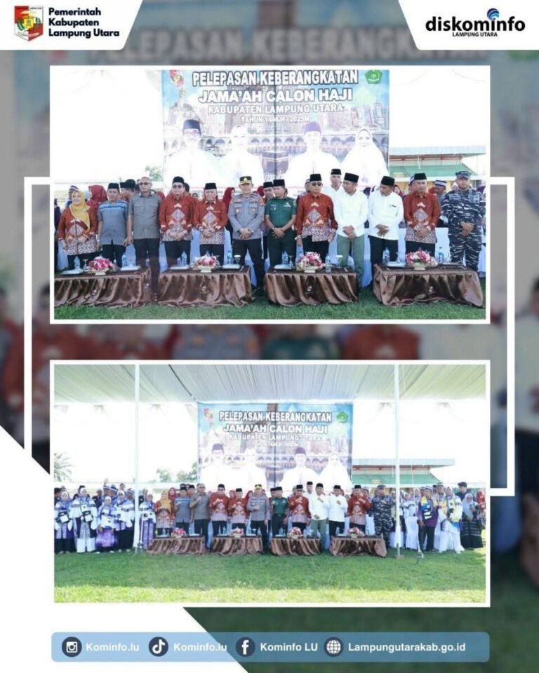 Pemkab Lampung Utara Lepas Keberangkatan Jamaah Haji Tahun 2025