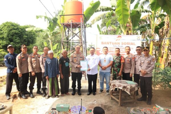 Kapolres Lampung Utara Resmikan Bantuan Sumur Bor di Desa Abung Jayo