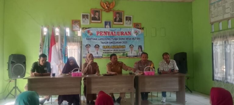 Desa Beringin Salurkan BLT Dana Desa kepada 11 KPM