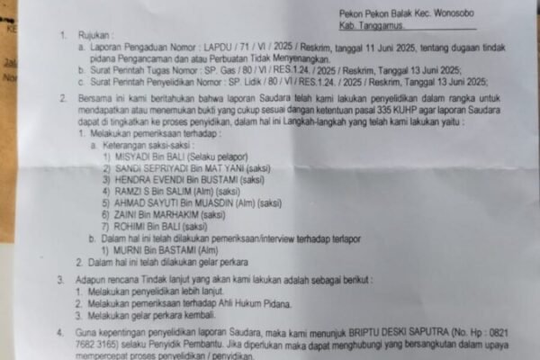 Kades Arogansi, Kasusnya Bergulir di Polres Tanggamus.