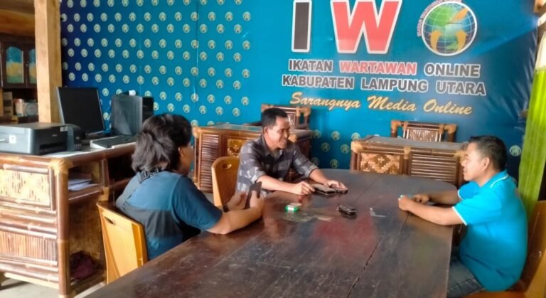 Humas PT Bijasa Manunggal Sejati Gelar Jumpa Pers Terkait Rehabilitasi Jaringan Irigasi Way Bumi Agung