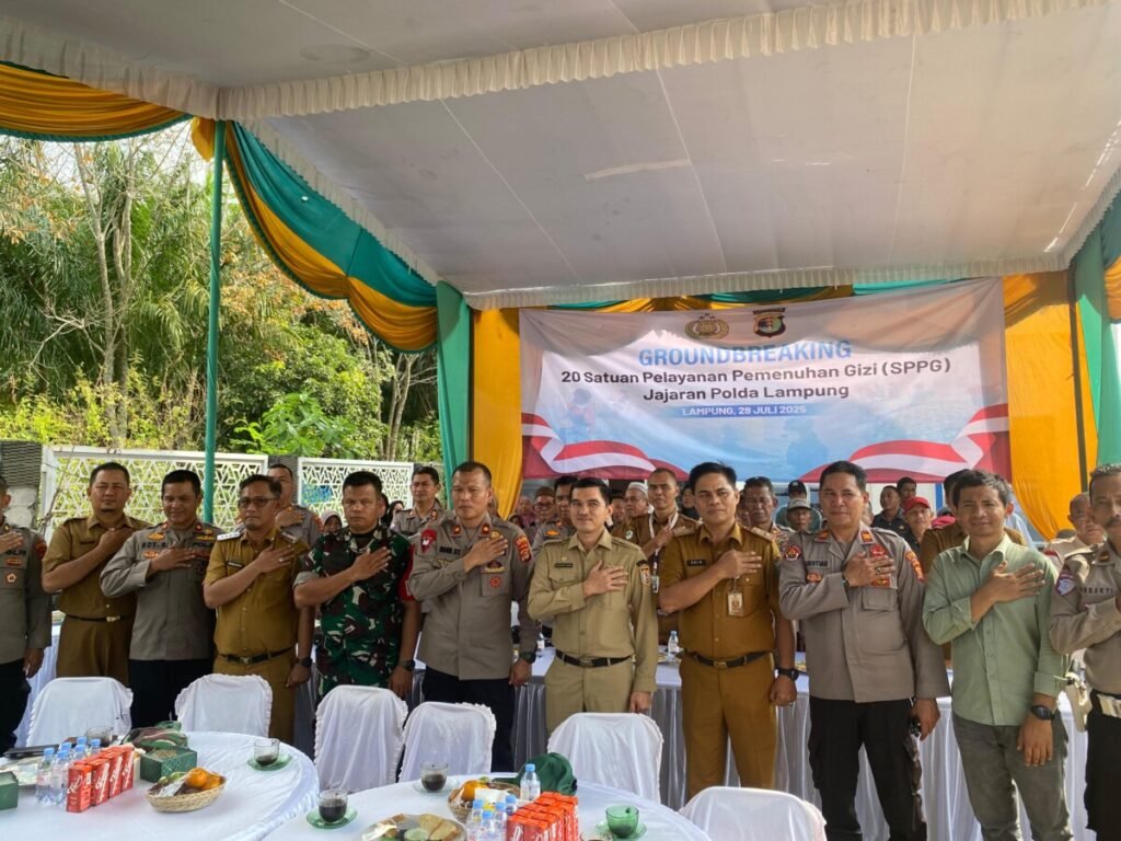 Dukung Program MBG, Polres Way Kanan Laksanakan Ground Breaking Dapur SPPG oleh Kapolri Secara Daring di Banjit