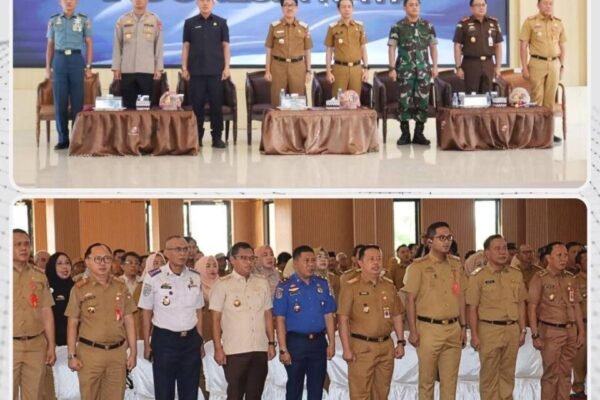 Rapat Koordinasi bahas Program Prioritas Pemda Lampung Utara dan Program Sinergitas Forkopimda Bersama Kepala Desa dan Lurah se-Kabupaten Lampung Utara Tahun 2025