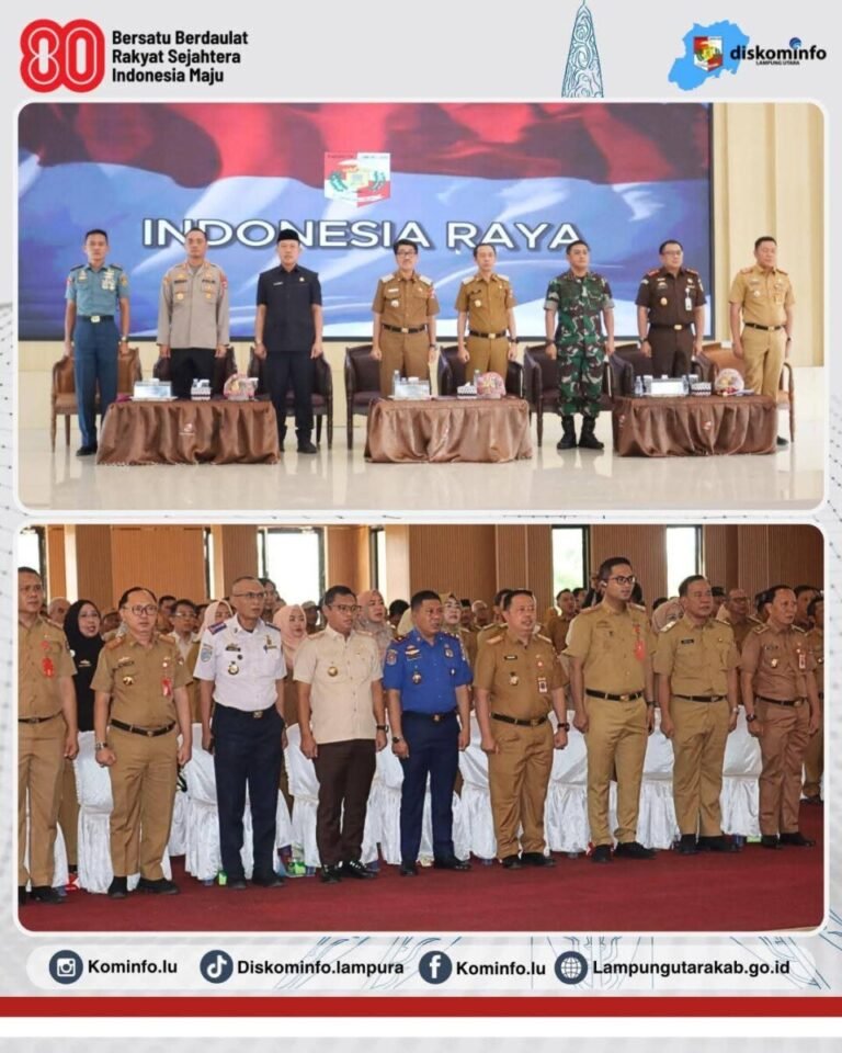 Rapat Koordinasi bahas Program Prioritas Pemda Lampung Utara dan Program Sinergitas Forkopimda Bersama Kepala Desa dan Lurah se-Kabupaten Lampung Utara Tahun 2025