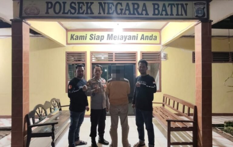 Polsek Negara Batin Ringkus Diduga Pelaku Curi Bibit Kelapa Sawit di Jalan HTI REG 44