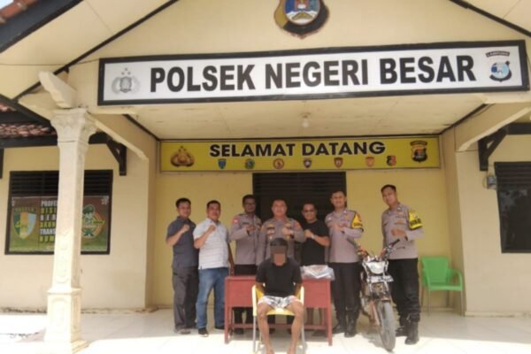 Curat di Way Kanan, Polsek Negeri Besar Ringkus Pelaku Curi Motor di Halaman Masjid