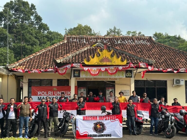 DirIntelkam Polda Lampung KBP Efrizal, S.IK, MM Pimpin Touring Kemerdekaan “80”……