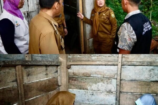 Wali kota Eva Dwiana menyalurkan bantuan disabilitas berupa kursi roda, tongkat dan alat pendengar