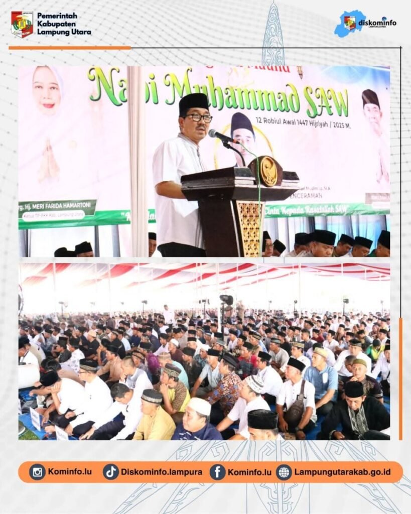 Pemkab Lampung Utara Gelar Peringatan Maulid Nabi Muhammad SAW