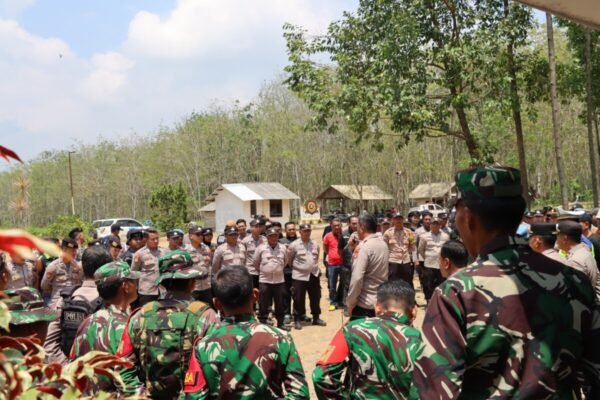 Polres Way Kanan dan Polres Lampung Utara Pam Aksi Unras di PT. PML Reg 46 Way Hanakau