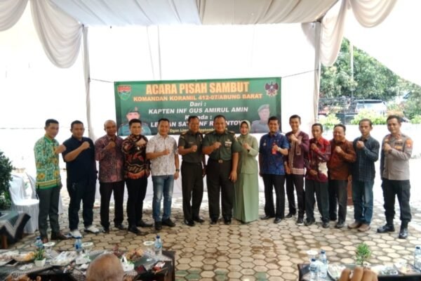 Camat Abung Pekurun Hadiri Pisah Sambut Danramil 412-07/Abung Barat