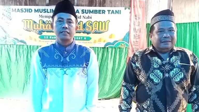 Desa Sumber Tani Memperingati Maulid Nabi Muhammad SAW 1447 H Berlangsung dengan Khidmat