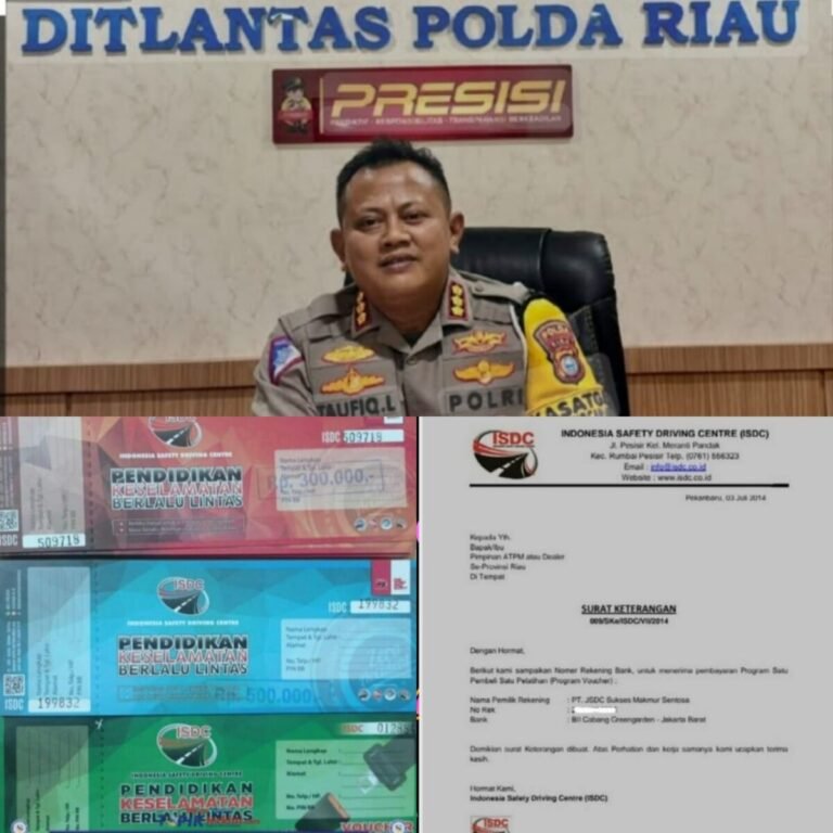 Skandal Voucher Fiktif: Awak Media Desak Kapolri Usut Tuntas Dugaan Mafia di Ditlantas Polda Riau