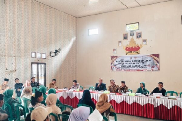 Penyuluhan dan sosialisasi SADAR HUKUM. Kampung Madang Jaya Kec. Rebang Tangkas Way Kanan