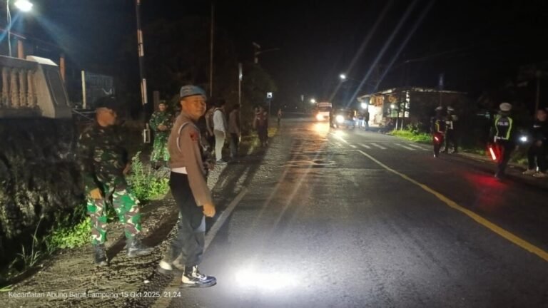 Antisipasi Gangguan Kamtibmas, Polres Lampung Utara Bersama TNI Gelar Razia