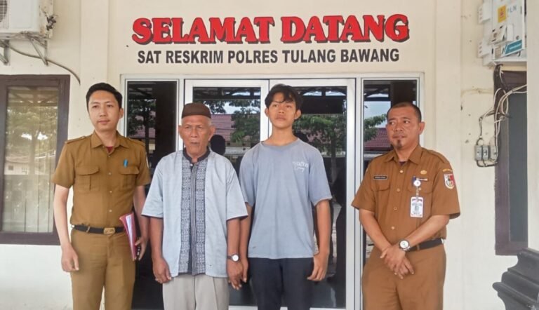 Pemkab Tulang Bawang Dampingi Anak di Bawah Umur Laporkan Dugaan Penganiayaan ke Polres