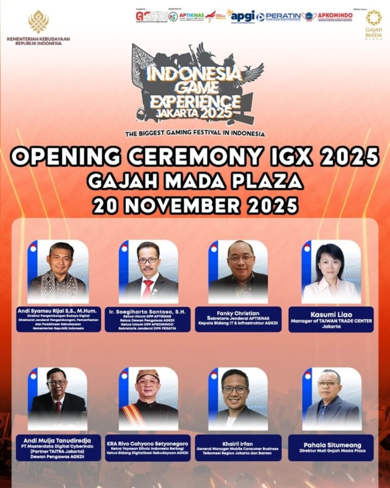 Festival Game Terbesar Indonesia, IGX 2025, Siap Gelar Puncak Akbar di Jakarta