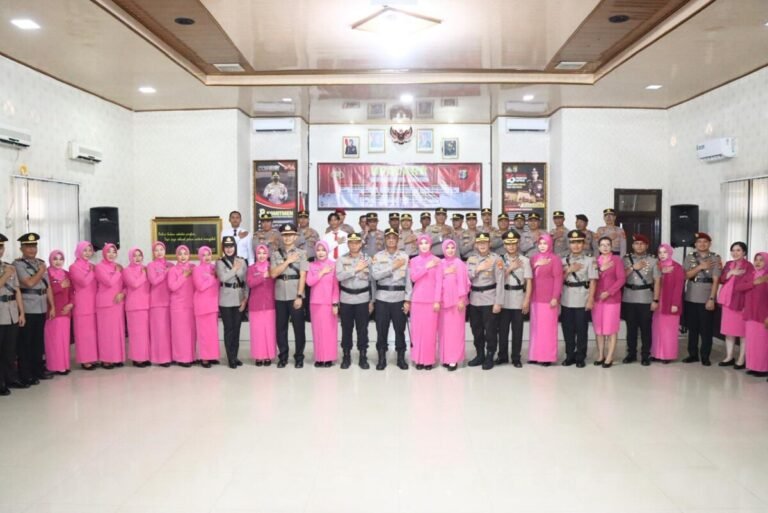 Kapolres Lampung Utara Pimpin Sertijab Sejumlah Pejabat Utama dan Kapolsek Jajaran