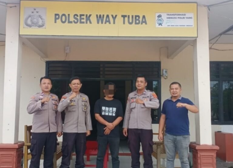 Polsek Way Tuba Amankan Pelaku Penipuan dan Penggelapan Uang Puluhan Juta Rupiah