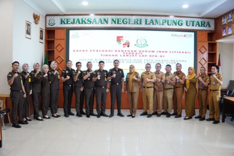 Kejari Lampung Utara Pulihkan Rp1,33 Miliar Keuangan Daerah dari Tindak Lanjut LHP BPK RI