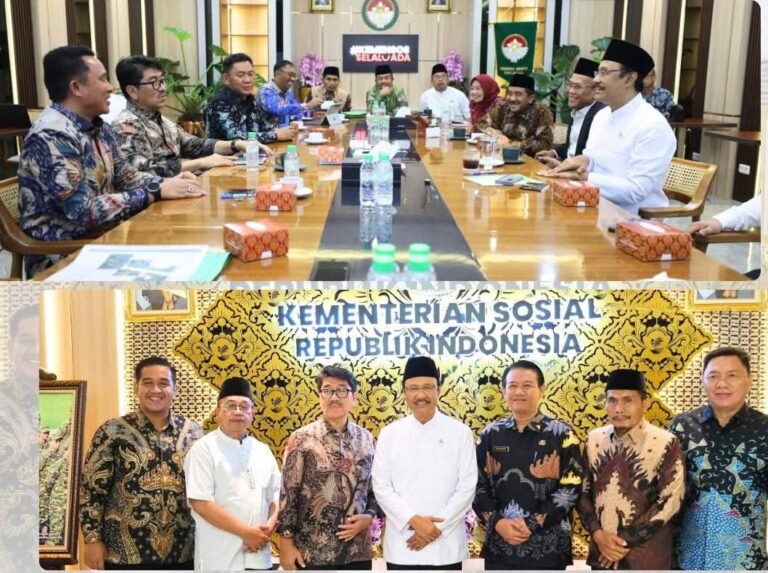 Bupati Lampung Utara Bahas Program Sekolah Rakyat Bersama Menteri Sosial RI.